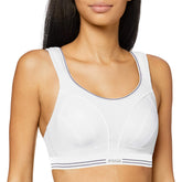 Champion Women's Shock Absorber S5044 Ultimate Run Bra Sports Bra, White, 32FF